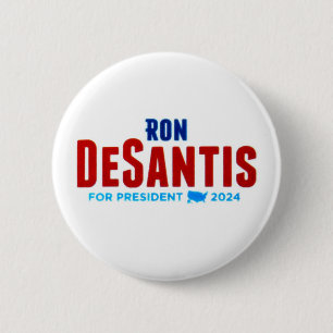 Macaron Rond 5 Cm Ron DeSantis pour le Président 2024