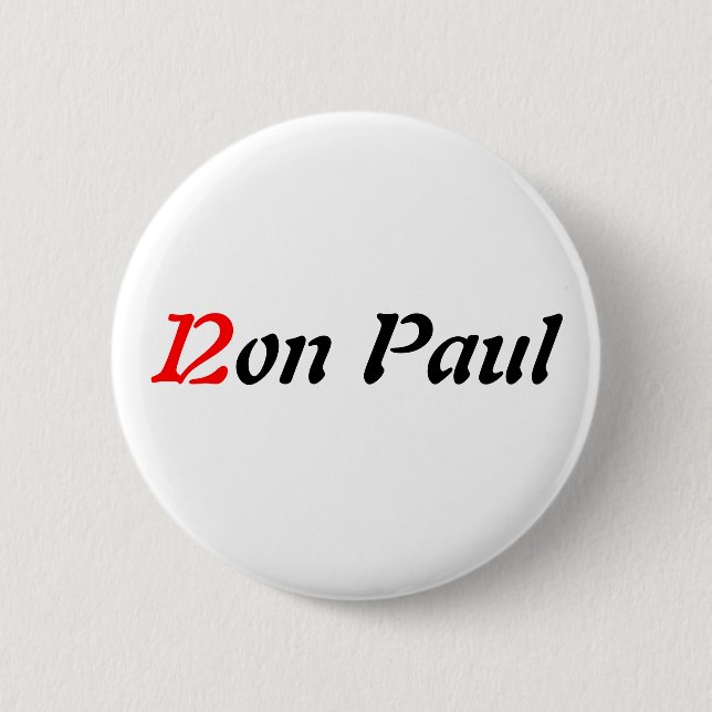 Macaron Rond 5 Cm Ron Paul 2012 (Devant)
