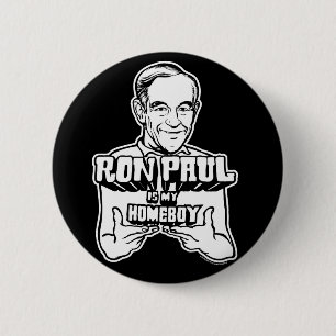 Macaron Rond 5 Cm Ron Paul est mes boutons de Homeboy