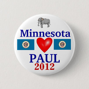 Macaron Rond 5 Cm Ron Paul Minnesota 2012