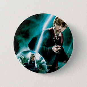 Macaron Rond 5 Cm Ron Weasley and Lucius Malfoy