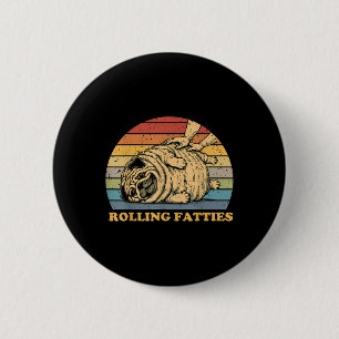 Macaron Rond 5 Cm Rondes Fatties Chien Drôle Pug Mème Pour Femmes Ho