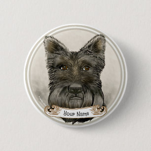Macaron Rond 5 Cm Rondo du Terrier Écossais