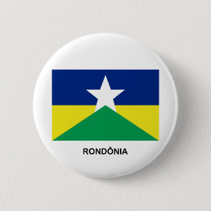 Macaron Rond 5 Cm Rondônia, drapeau du Brésil