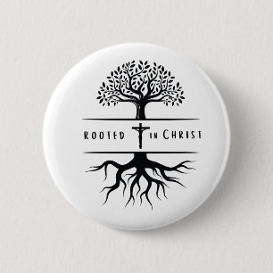 Macaron Rond 5 Cm Rooted in Christ