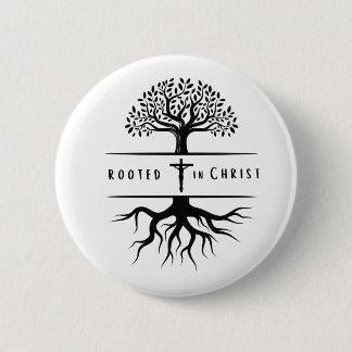 Macaron Rond 5 Cm Rooted in Christ