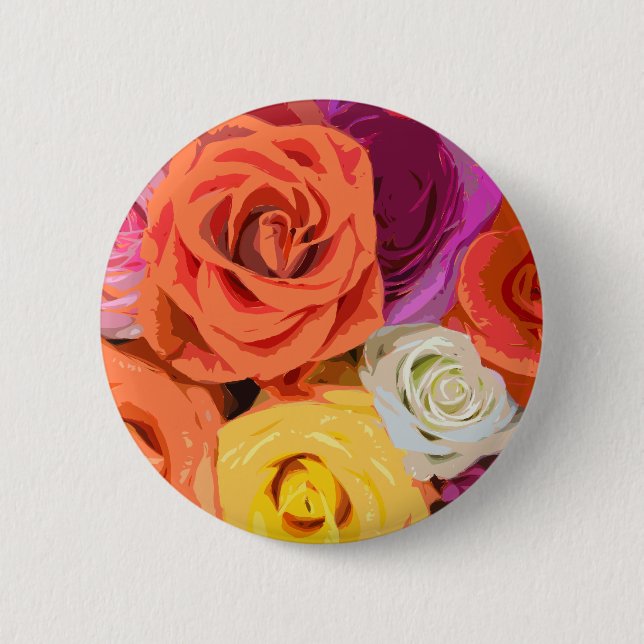 Macaron Rond 5 Cm Rose (Devant)