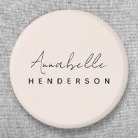 Rose clair monogramme | Minimaliste moderne Femini