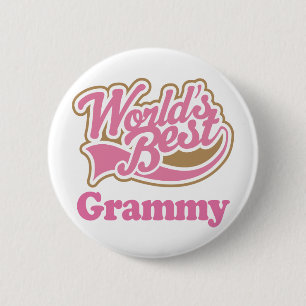 Macaron Rond 5 Cm Rose de cadeau de Grammy