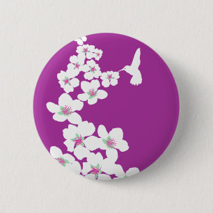 Macaron Rond 5 Cm Rose de colibri