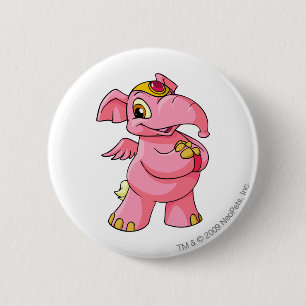 Macaron Rond 5 Cm Rose d'Elephante