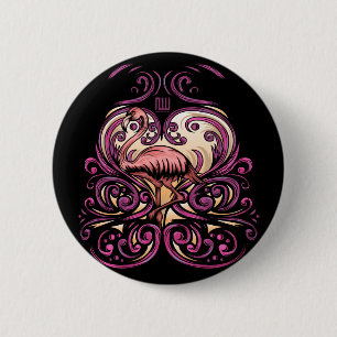 Macaron Rond 5 Cm Rose exotique