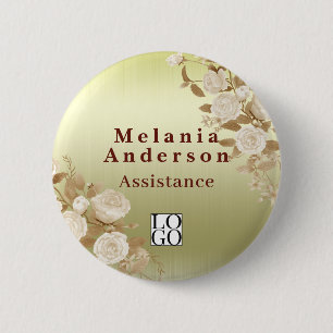 Macaron Rond 5 Cm Rose Gold Élégant