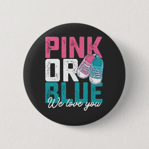 Macaron Rond 5 Cm Rose Ou Bleu Nous Vous Aimons Révélation De Sexe