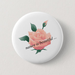 Macaron Rond 5 Cm Rose (Pêche) - Belle nature