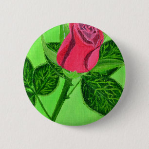 Macaron Rond 5 Cm Rose rouge