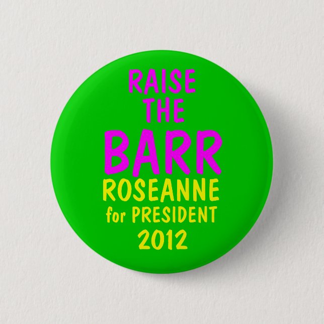 Macaron Rond 5 Cm Roseanne Barr 2012 (Devant)