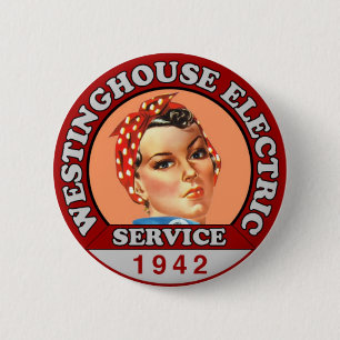 Macaron Rond 5 Cm Rosie Historique-Inspiré le Pin d'insigne de