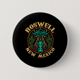 Macaron Rond 5 Cm Roswell Nm 1947 - Drôle Roswell Aviation Nouveau-M
