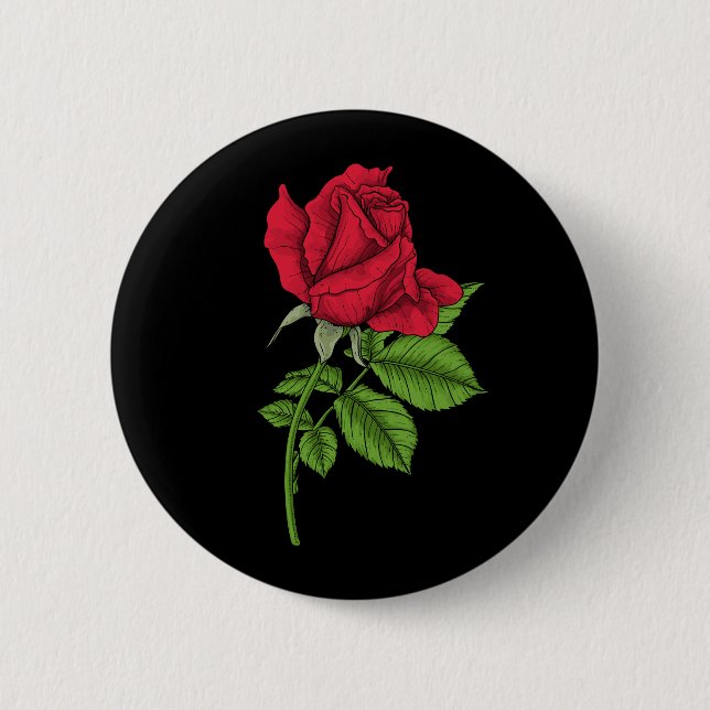 Macaron Rond 5 Cm Rouge (Devant)