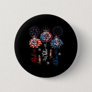 Macaron Rond 5 Cm Rouge Bleu Blanc Trois chèvres mignonnes Sur Flora