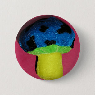 Macaron Rond 5 Cm Rouge de champignon