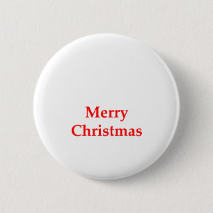 Macaron Rond 5 Cm Rouge de Joyeux Noël les cadeaux de Zazzle de MUSÉ