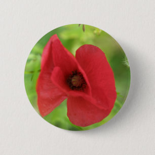 Macaron Rond 5 Cm Rouge de pavot