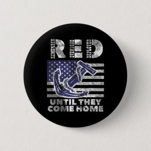 Macaron Rond 5 Cm ROUGE Rappelez-Vous Tous Déployés Jusqu'À Venir Ch