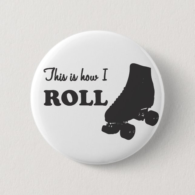 Macaron Rond 5 Cm Rouleau Derby - c'est comment je roule (Devant)