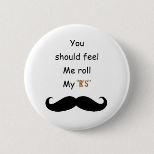 Macaron Rond 5 Cm Roulez votre Stache
