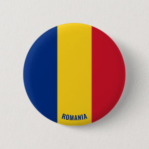 Macaron Rond 5 Cm Roumanie Drapeau charmant patriotique