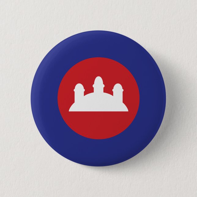 Macaron Rond 5 Cm Roundel cambodgien (Devant)