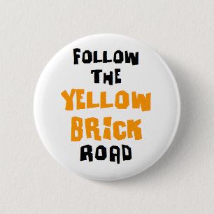 Macaron Rond 5 Cm route en brique jaune