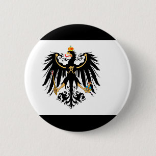 Macaron Rond 5 Cm Royaume drapeau national de Prusse