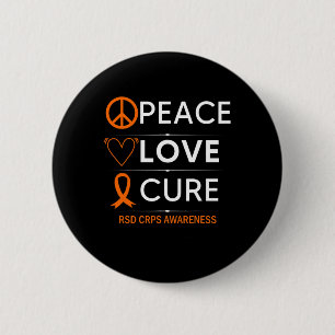 Macaron Rond 5 Cm RSD RCPS Sensibilisation Paix Amour Cure Fighter O