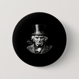 Macaron Rond 5 Cm Rtrait Scrooge Ebenezer Avec Signature