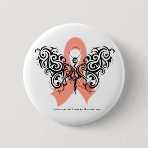 Macaron Rond 5 Cm Ruban à papillon tribal du cancer de l'estomac