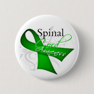 Macaron Rond 5 Cm Ruban de conscience de blessure de moelle épiniè