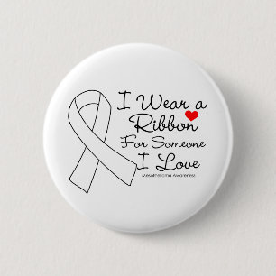Macaron Rond 5 Cm Ruban de mèsothéliome quelqu'un amour d'I