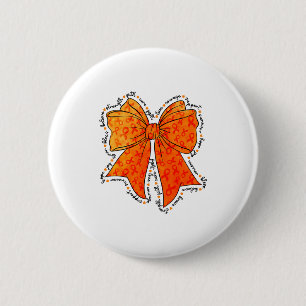 Macaron Rond 5 Cm Ruban de sensibilisation orange soutenant la sclér