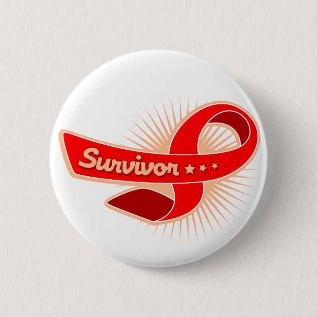 Macaron Rond 5 Cm Ruban de survivant de course (Devant)