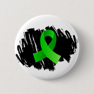 Macaron Rond 5 Cm Ruban de vert de chaux de la maladie de Lyme avec