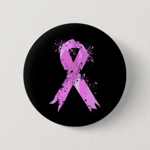 Macaron Rond 5 Cm Ruban Marche de sensibilisation au cancer du sein
