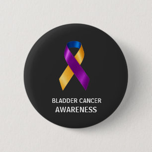 Macaron Rond 5 Cm Ruban Merigold de Sensibilisation au Cancer de la