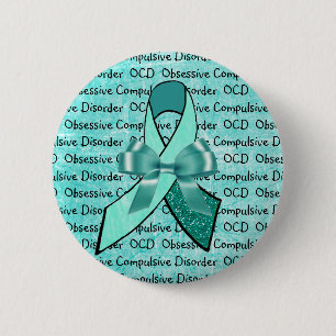 Macaron Rond 5 Cm Ruban obsessionnel de conscience de désordre d'OCD
