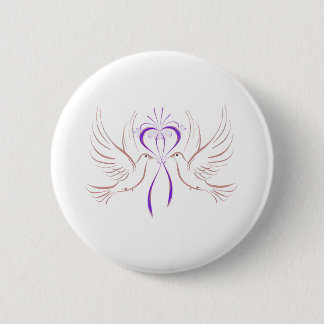 Macaron Rond 5 Cm Ruban rose de colombe