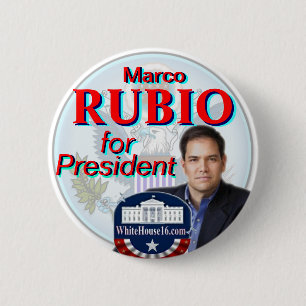 Macaron Rond 5 Cm Rubio pour le bouton du Président grand phoque