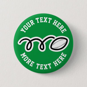 Macaron Rond 5 Cm Rugby pour enfants fête d'anniversaire préférez le