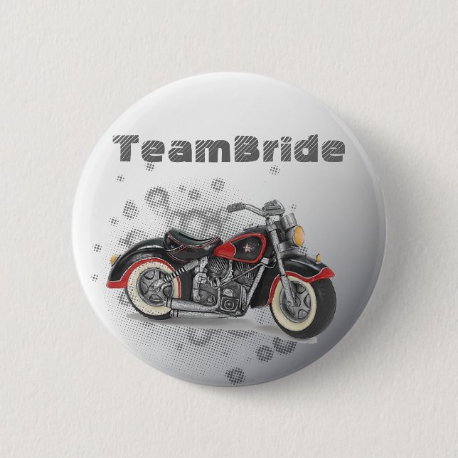 Macaron Rond 5 Cm Russe grunge Motorcyle Mariage Moker (Devant)